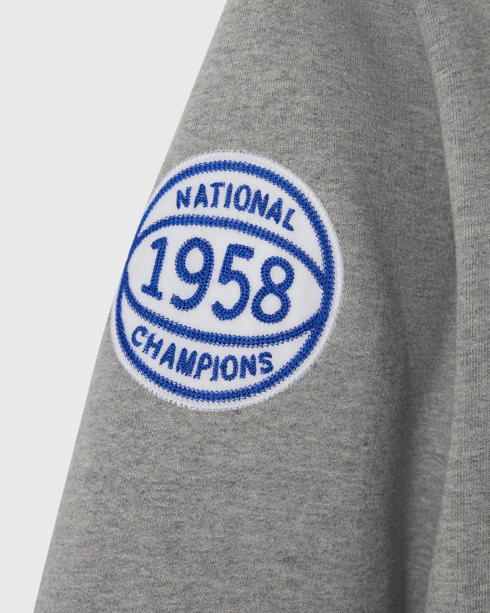 1958 Kentucky Wildcats Afterhood Hoodie - Heather Grey - Image 4
