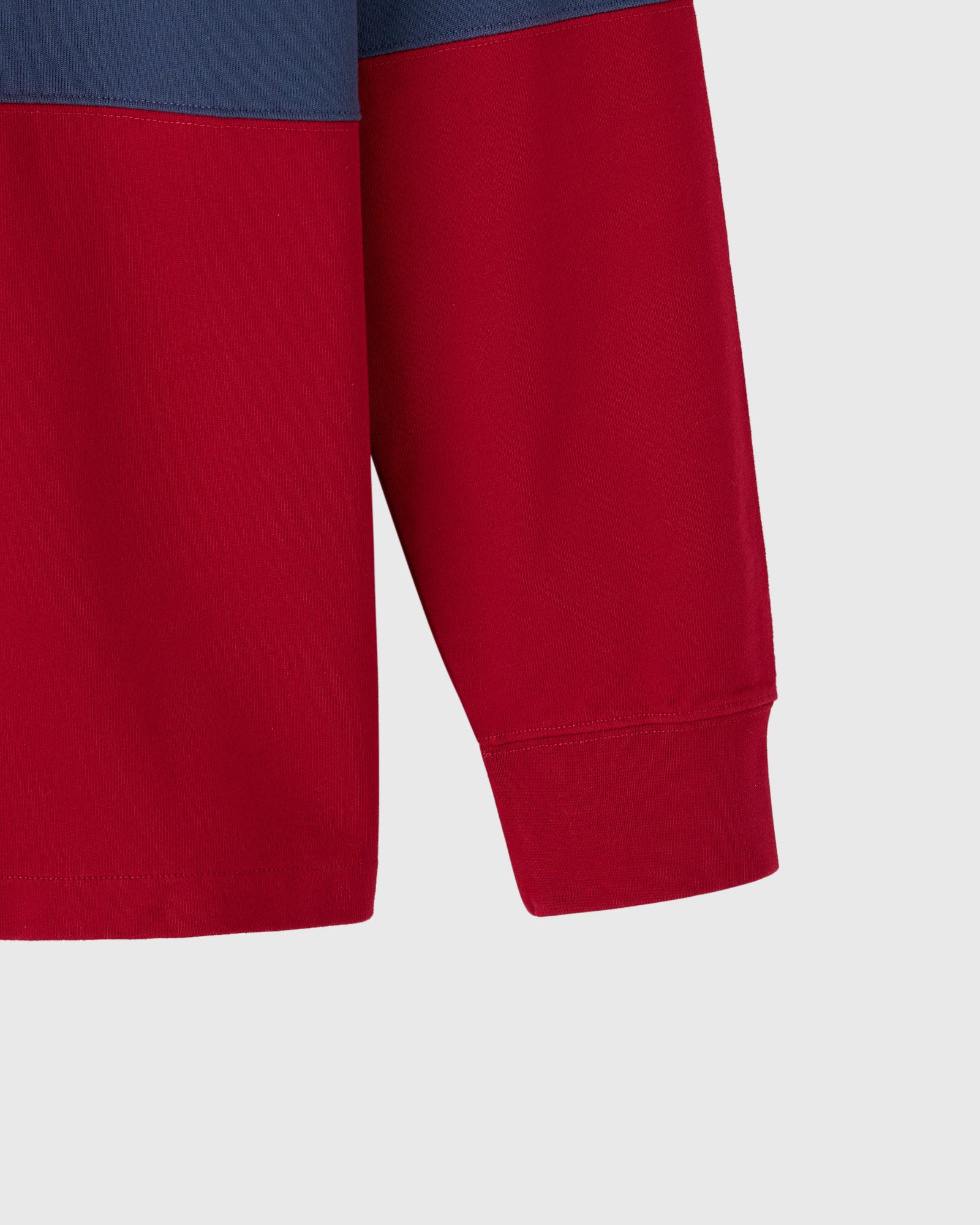 COLOR BLOCK RUGBY POLO - GARNET - Image 3