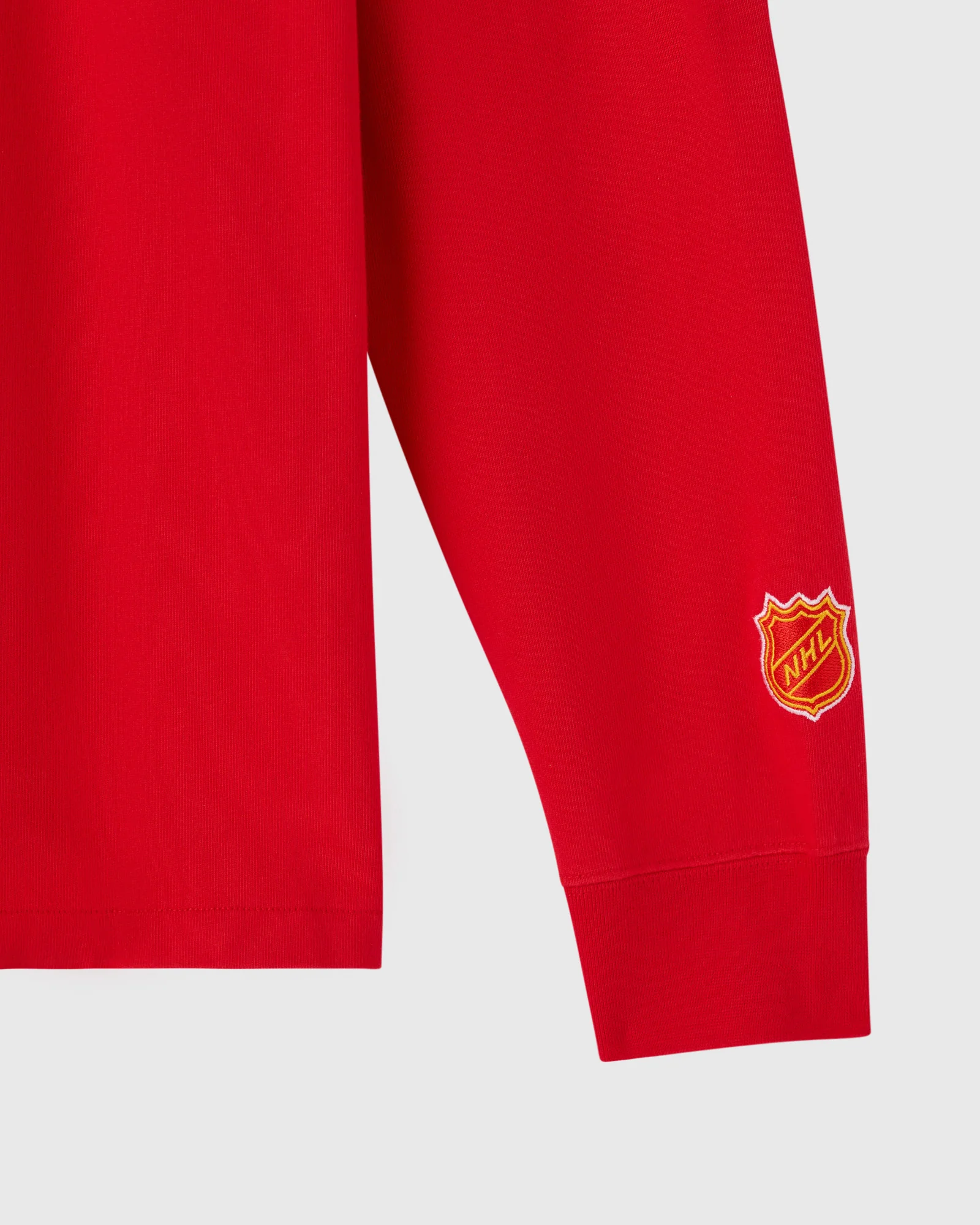 NHL Calgary Flames Rugby Polo - Red - Image 5
