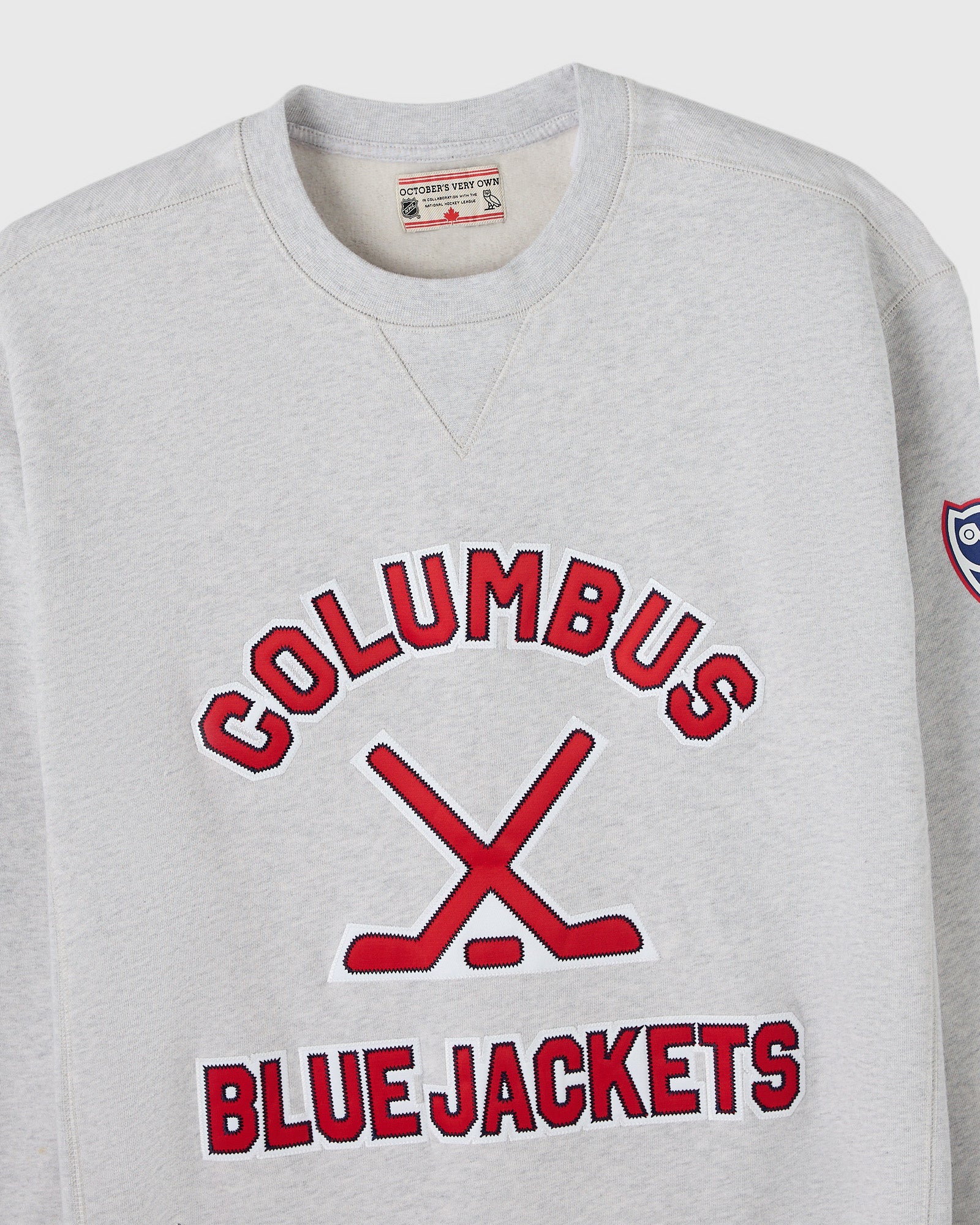 NHL Columbus Blue Jackets Crewneck - Ash Heather - Image 3